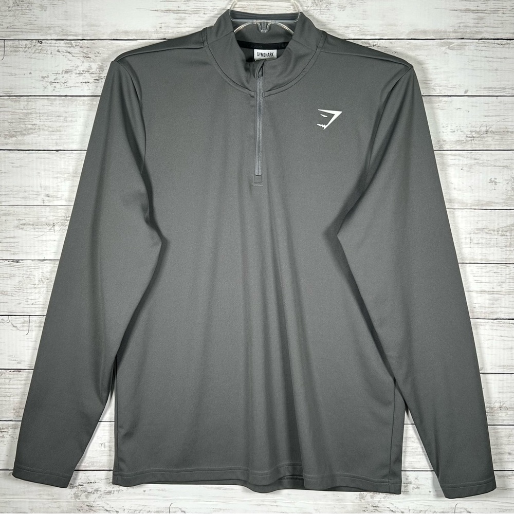 Gymshark Arrival 1/4 Zip Gray Performance Athleisure Pullover Men’s XL